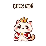 King Me sticker from Express Yourself