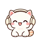 Music On sticker from Cream Cat