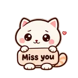 Miss You sticker from Chat Signs