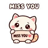 Miss You sticker from Chat Signs