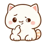 Happy… Maybe? sticker from Cream Cat
