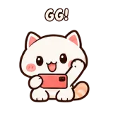 Mobile Victory sticker from Cream Cat