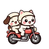 Motorbike Together sticker from On the Go