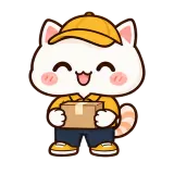 Delivery at Your Door sticker from Cream Cat