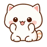 Peek-a-Paw sticker from Cream Cat