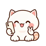 Selfie Time sticker from Cream Cat