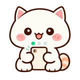Texting You sticker from Cream Cat