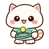 Tennis Time sticker from Play & Move