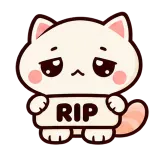 RIP My Energy sticker from Trending Picks