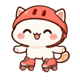 Roll With Me sticker from Cream Cat
