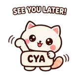 See You Later sticker from Chat Signs