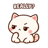 Side Eye sticker from Chat Reactions