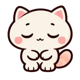 Sigh · Cream Cat sticker from Express Yourself