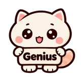 Genius · Cream Cat sticker from Chat Signs