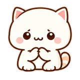 Sorry, Meow sticker from Cream Cat