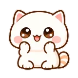 Cute Little Eyes sticker from Cream Cat