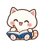 Study Session sticker from Cream Cat