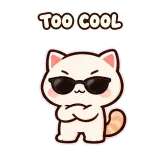 Too Cool sticker from Express Yourself