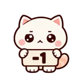 -1 · Cream Cat sticker from Chat Signs