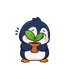 Invisible Please sticker from Awkward Penguin