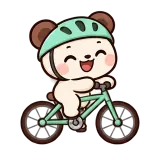 Bicycle Ride sticker from Little Bear Laughs