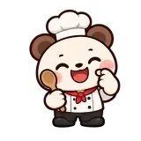 Chef's Kiss Shift sticker from Little Bear Laughs