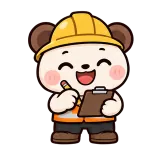 Hard Hat Shift sticker from Little Bear Laughs