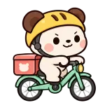 On My Way sticker from Little Bear Laughs