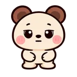 Rolling Eyes · Brown Bear sticker from Express Yourself