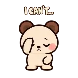 Facepalm · Brown Bear sticker from Express Yourself