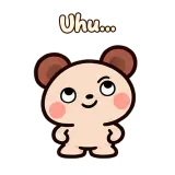 Uhu… · Funny Bear sticker from Chat Reactions