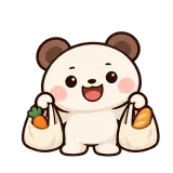 Grocery Run sticker from Little Bear Laughs