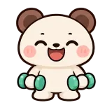 Gym Time sticker from Little Bear Laughs