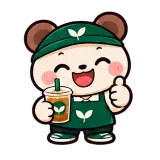Iced Coffee Ready sticker from Little Bear Laughs