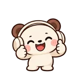 Music On sticker from Little Bear Laughs