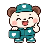 Here to Help sticker from Little Bear Laughs