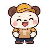 Delivery at Your Door sticker from Little Bear Laughs