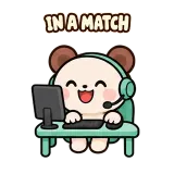 In a Match sticker from Little Bear Laughs