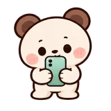 On My Phone sticker from Little Bear Laughs
