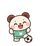 Soccer Time sticker from Little Bear Laughs