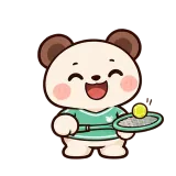 Tennis Time sticker from Little Bear Laughs