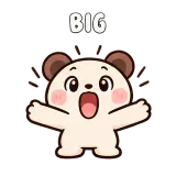 Big · Funny Bear sticker from Express Yourself