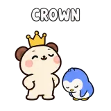 Crown · Funny Bear sticker from Express Yourself