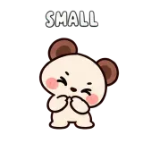 Small · Funny Bear sticker from Express Yourself