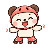 Roll With Me sticker from Little Bear Laughs