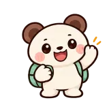 Off to School sticker from Little Bear Laughs