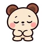 Sigh · Funny Bear sticker from Express Yourself