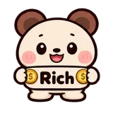 Rich · Funny Bear sticker from Chat Signs