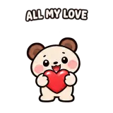 Bear Heart Hands sticker from Trending Picks