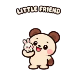 A Giant Little Friend sticker from Trending Picks